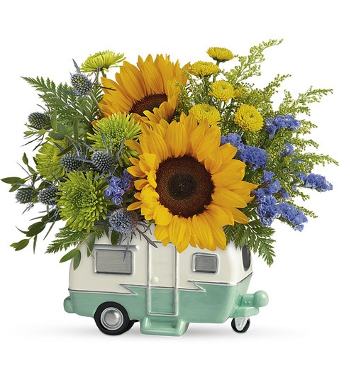 Retro Road Tripper Bouquet from Scott's House of Flowers in Lawton, OK